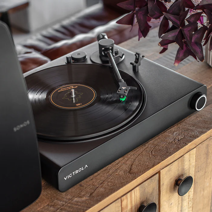 Vinyl lying on the table