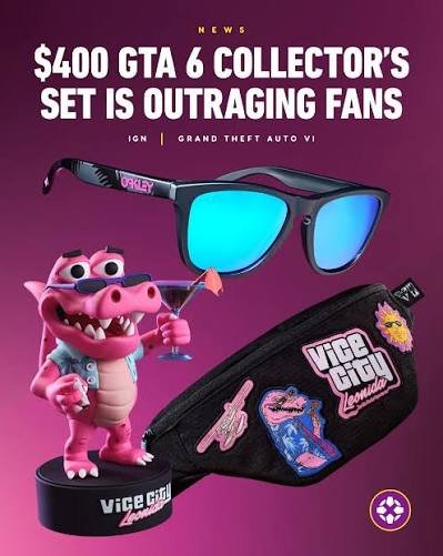 Few collectibles of Gta 6 collector edition