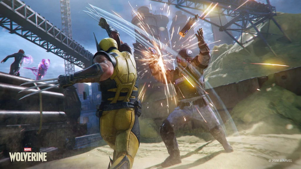 James Howlett is fighting with his iron blades with the enemy